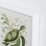 "Sea Spirits 2" - Art Print in Sea Glass by Corrina Reid - Frame Close-up