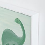 "Painted Dinos 1" - Art Print in Forest by Teju Reval - Frame Close-up