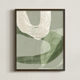 "Saged Presence II" - Art Print in Sagey Celadon by Tanya Lee Design - Framed