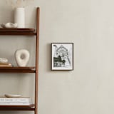 "House: Portrait Custom Print with Text" - Custom Print in Olive Shadow by Minted - In a Room