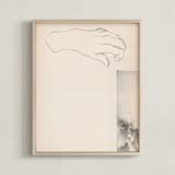 "Elossa I" - Art Print in Vintage Beige by jinseikou - Framed