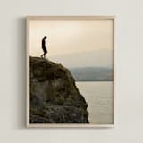 "That First Step" - Art Print in Brilliant Beige by Shannon - Framed