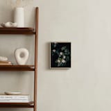 "Moody white roses" - Art Print in deep green by Hanke Arkenbout - In a Room