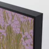 "Iris Garden" - Art Print in Dusty Lavender by Britt Friesell - Frame Close-up