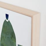 "Over The Nightstand Table" - Art Print in Green Bottle by Bethania Lima - Frame Close-up