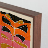 "Underground Opera" - Art Print in Rosebud by Deborah Velasquez - Frame Close-up