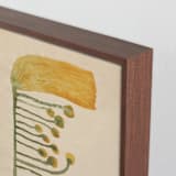 "Dream Garden Blooms 2" - Art Print in Goldenrod Yellow by Alisa Galitsyna - Frame Close-up