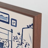 "Pretty Room" - Art Print in Vanilla by Teju Reval - Frame Close-up