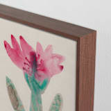 "The Morning Garden 3" - Art Print in Blossom Pink by Alisa Galitsyna - Frame Close-up