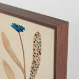"Dream Garden Blooms 1" - Art Print in Glacier Blue by Alisa Galitsyna - Frame Close-up