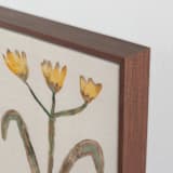 "The Morning Garden 1" - Art Print in Dandelion Yellow by Alisa Galitsyna - Frame Close-up