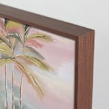 "Palm Trees" - Art Print in Melon by Lucrecia Caporale - Frame Close-up