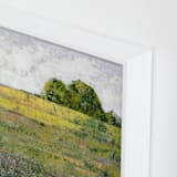"Meadow Glow" - Art Print in Meadow Green by Kristi Visser - Frame Close-up