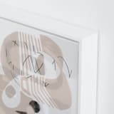 "Composition 2" - Art Print in Sand by Oana Prints - Frame Close-up