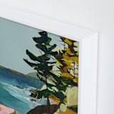 "Coast Office II" - Art Print in Ocean by Jess Franks - Frame Close-up