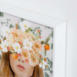 "Ophelia" - Art Print in Ivy by Marabou Design - Frame Close-up