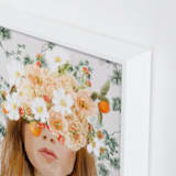 "Ophelia" - Art Print in Ivy by Marabou Design - Frame Close-up