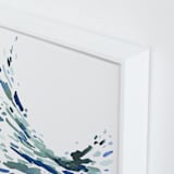 "Softly Swept" - Art Print in Green Blue by Katie Craig - Frame Close-up