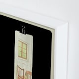 "Table For 1" - Art Print in Soft Oak by Selina Su - Frame Close-up