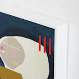 "CEPHEUS" - Art Print in Navy Blue by Keren Toledano - Frame Close-up