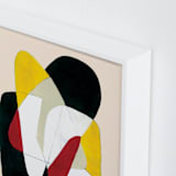 "Second Chances" - Art Print in Deep Red by Ilana Greenberg - Frame Close-up