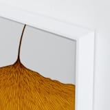 "Calm Contortion" - Art Print in Ochre by Shannon Kohn - Frame Close-up