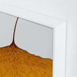 "Calm Contortion" - Art Print in Ochre by Shannon Kohn - Frame Close-up