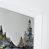 "Blue Forest" - Art Print in Gilded by Katy Abraham - Frame Close-up