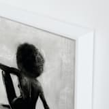 "noire étude" - Art Print in Noire by Marabou Design - Frame Close-up