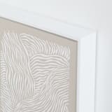 "Falling, Falling" - Art Print in Coastal Drift by Jayne Alfieri - Frame Close-up
