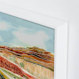 "Ancient Desert Path" - Art Print in Desert Peach by Sarah Fitzgerald - Frame Close-up