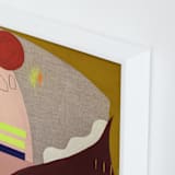"Horologium" - Art Print in Maroon by Keren Toledano - Frame Close-up