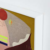 "Horologium" - Art Print in Maroon by Keren Toledano - Frame Close-up