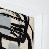 "Encapsulated Shapes II" - Art Print in Beige by Bethania Lima - Frame Close-up