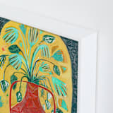 "Moroccan Bouquet" - Art Print in Rusty Red by Sarah Fitzgerald - Frame Close-up