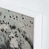 "Phoenix" - Art Print in Green Grey by Christa Kimble - Frame Close-up