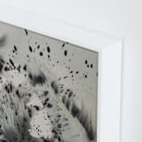 "Phoenix" - Art Print in Green Grey by Christa Kimble - Frame Close-up