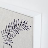 "Arcing not falling" - Art Print in Dark Indigo Blue by Holly Rose - Frame Close-up