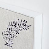 "Arcing not falling" - Art Print in Dark Indigo Blue by Holly Rose - Frame Close-up