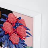 "Afternoon Nap" - Art Print in Lapis Blue by Jiny He - Frame Close-up