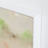 "A Secret Garden II" - Art Print in Beige by M Gloria Hunter - Frame Close-up