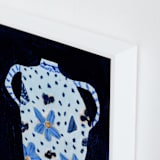 "Delft Blue" - Art Print in Powder Blue by Lottie Aldarwish - Frame Close-up