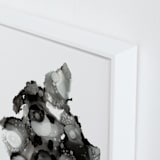 "Single Plasma" - Art Print in Monochrome by AT ORIGINALS - Frame Close-up