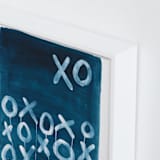 "XO Lunar" - Art Print in Payne's Gray by Michelle Owenby Design - Frame Close-up