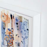 "Like a shooting star" - Art Print in Azure blue by Jaqui Falkenheim - Frame Close-up