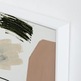"Shape Shifters" - Art Print in clay salt by Lauren Packard - Frame Close-up