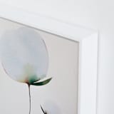 "Paran Bloom 01" - Art Print in Morning Blue by jinseikou - Frame Close-up