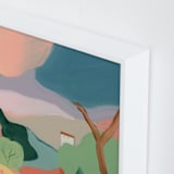 "Interlude I" - Art Print in Apricot by Lindsay Megahed - Frame Close-up