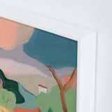 "Interlude I" - Art Print in Apricot by Lindsay Megahed - Frame Close-up