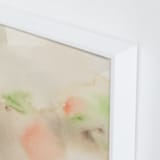 "A Secret Garden I" - Art Print in Beige by M Gloria Hunter - Frame Close-up